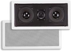 Monoprice Aramid Fiber In-Wall Center Channel Speaker - Dual 5.25 Inch (Single) With Titanium Tweeters - Caliber Series