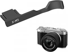 Thumb Grip Compatible with Fujifilm X-M5, Lightweight Aluminum Hot Shoe Thumb Rest for Mirrorless Camera (Black)