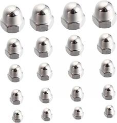 50Pcs Stainless Steel Dome Nuts Lock Nut Acorn Nut for Mechanical Electronic Equipment Maintenance Included Reusable Quality