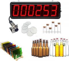 Electronic Digital Counter, Colored/Transparent Objects Counter, 6-Digit LED Display Count Up to 999999,for Factories