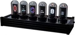 Tube Clock, Retro Flip Clock, Tube Digital Clock Electronic Calendar 6 Bit LCD Time Display Creative Retro Desk Decoration