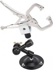 Helping Hands Soldering Aid, Heavy Duty Adjustable Angle Solder Helping Hands Work Clamp with Square Jaw Clamp, Alloy Welding Fixture Soldering Tool for Electronics Repair