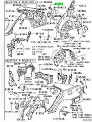 Tail Light Base 1pcs per Package 61621-33050 6162133050