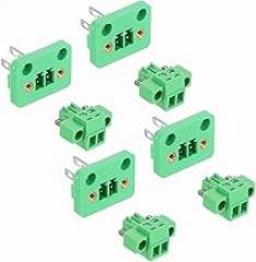 MECCANIXITY 4Set 2-Pin 3.81mm Pitch Pluggable Screw Terminal Block Connectors, PA66 300V 8A Through-Wall PCB Terminal Connectors 26-14AWG Cable for DIY Electronics Automation Power Modules