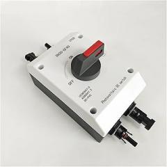 Waterproof IP66 Solar DC 1500V 40A PV Photovoltaic Isolator Isolating Switch with 2 Pairs Connectors