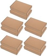 PartyKindom 10pcs Corrugated Shipping Boxes Packing Containers for Small Business Easy to Assemble for Packaging Books and Electronics