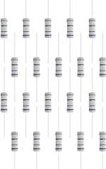 30 PCS 2 Ohm Resistor Axial Lead, 2W 5% Tolerance Metal Oxide Film Resistor, Flame Proof for DIY Electronic, Audio-Video Projects