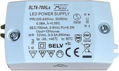 Electronics Constant Currnet & Constant Voltage LED Power Supply 6W 3-9V/0,7A CV+CC 12Vdc 0.5A SLT6-700ILS Input AC220-240V(1 PCS)