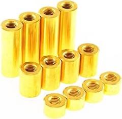 5pcs M3 Round Brass Standoff Spacer Thumb Nuts for PCB Assembly - Lengths 2-60mm, Female Threaded Double Pass Devise(3mmxFullThread)