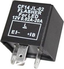 Alla Lighting 3-Pin CF14 EP35 Electronic LED Flasher Relay for LED Related Turn Signal Bulbs Hyper Flash Fix