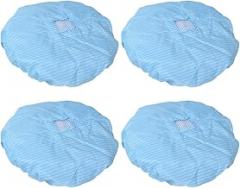 ABOOFAN 4 Pcs Anti-Static Working Caps Breathable Mesh Window Polyester Protective Hats for Cleanroom Workshop Use in Electronics Food Industry Unisex Blue