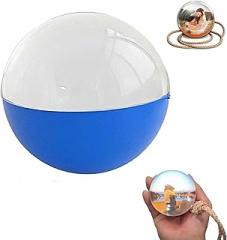 Crystal Ball with Electronic Display, 2.7inch Custom Light-Up Sphere, Personalized Digital Memory Display, Uploadable Videos & Photos, Customized Gift for Anniversary, Birthday, Wedding (Blue)