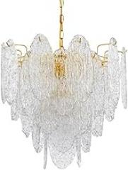 Postmodern Hammering Glass Creativity Pendant Light Clear Glass Shade Restaurant Living Room Ceiling Electronic d Plating Decorative Indoor Ceiling Fixture E14