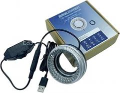 Adjustable 72 LED Ring Light Illuminator Lamp for Monocular Binocular Stereo Trinocularrmicroscens Light Source