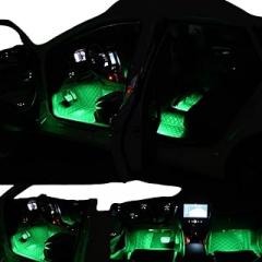 24 LED Car Interior Ambient Foot Light with USpB Auto RGB Atmosphere Decorative Lamps Foot Strip Light Kit Accessories New 2026 High for Reliable Electronic Component, Precision, Stable Performance