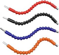 Flexible Drill bit Flexible Shaft Extension Screwdriver Bit Holder for Electronic Drill 195mm 250mm 295mm(195mm Black)