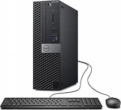 Dell OptiPlex 5060 SFF Bussines Desktop Computers, Intel 6-Core i5-8500 3.0 GHz Turbo 4.10GHz, 8GB DDR4 Ram, 256GB SSD, Keyboard & Mouse, WiFi, 4K Support, Win 11 Pro, Black (Renewed)