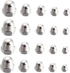 Zerodeko 50pcs Stainless Steel Dome Nuts Acorn Lock Nuts Loosening Fasteners for Mechanical and Electronic Equipment