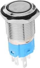 KICHOUSE Metal Button Switch Self-resetting Car Engine Power Button Automotive Replacement Led Lighted for Electronics Home Decor Industrial Control