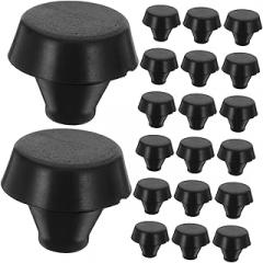 TEHAUX 20pcs Foot Pad Glue Plug Hole Plug Rubber Bumper Protectors Leak Protection for Furniture Machines Electronics Auto Parts