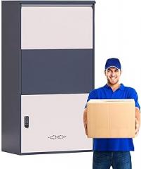 Package Delivery Boxes for Outside, Large Mailbox for Parcel, Steel Parcel Drop Box, Wall Mounted Secure Anti-Theft for Porch, Curbside(Electronic)