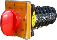 YMW28-20/6 milling Machine Accessories 20A 6-Pole 8-bit Control Electronic Starter Speed Conversion Rotary cam Switch T-16EXF64D-6