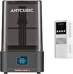 ANYCUBIC 10K Resin 3D Printer, Photon Mono 4 and Mini Purifier & Heater, for Printing in Low-Temperature Environments