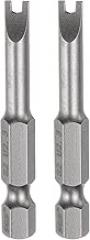 HARFINGTON 2pcs U Shape Screwdriver Bits U 2.3 1/4