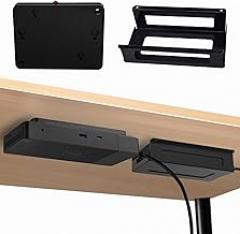 IFCASE Under Desk/Wall Mount for Dell WD25 SD25, UD22 WD22TB4, WD19 WD19S WD19TBS Series Docking Station with Power Brick Holder (Black)