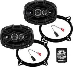 KICKER Speakers 6X9 inch for Toyota Camry 2021-2024 Upgrade Kit - Pair of DS Series with Adapters and Harness, Car Audio Front Door Speaker DSC69304, 43DSC69304