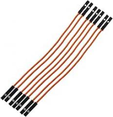 20Pcs 1P 2.54mm Jumper wire line 10/20/30cm Female Male 24AWG Wire test line electronic line (F-F-10CM-Orange)