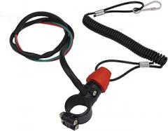 Universal Engine Boat Kill Switch Lanyard, 22mm 2 Pin Safety Tether ATV SUVS Emergency Lanyard On Off Kill Switch