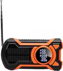 Emergency Hand Crank Radio, Water Proof NOAA Weather Radio with 5000mAh Power Bank for Outdoor Camping Tornado Earthquake Survival