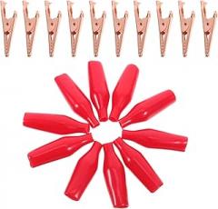 Mobestech 10pcs Pure Copper Alligator Clip Electrical Test Leads Sturdy Clips for Electrical Testing and Electronic Projects