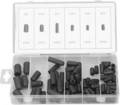 80Pcs Vacuum Hat Plug Assortment Kit, Rubber Vacuum Hat Plug Kit, Vacuum Hat Assortment for Electronic