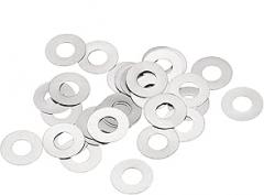 M4 304 Stainless Steel Flat Washers, 50pcs 4x8x0.1mm Ultra Thin Flat Spacers for Screw Bolt, Electronic Repair, Automotive