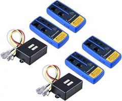 Astra Depot 2 Set Wireless Remote System 12V Wireless Winch Receiver Remote Control for 12 Volt 500 Amp Winch Solenoid Contactor Relay 8000lb - 12000lbs Winches ATV UTV Truck 4WD 4x4