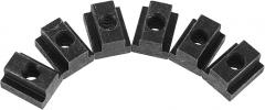 6pcs Slot Clamping Nuts Nut Bolt Assortment for T-Slot Rails Sturdy Construction Quick Installation Wide Range of Uses
