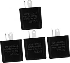 GLEAVI 4pcs Adjustable Speed Led Relay for Motorcycle Turn Signal Electronic Relay Circuit for Safe Riding