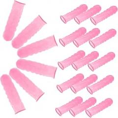 100pcs Latex Finger Protectors for Joint Support and Breathable Wear-Resistant Covers for Electronics Industrial Use and Daily Wear