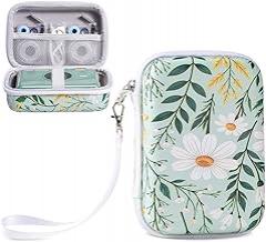 Phomemo A30 Label Maker Case - Travel Storage Bag Fits for A30 Printer & 3 Tapes, Easily Stores Printer, Tape & USB Line，Box Only - Flower Design