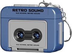 Mini Cassette Tape Recorder, Mini Tape Recorder Keychain, Plastic Recordable Retro Cassette Player Keychain with Music, Microcassette Player for Backpacks, Microcassette