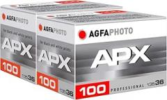 AgfaPhoto APX 100 AG6A1360-2 135-36 Negative Fim S/W Pack of 2
