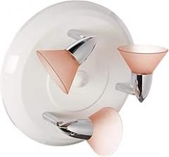 Jesco Lighting LT3122PwH 3-Light Die Cast Fixture with Glass and 50W Built-in Electronic Transformer, Pink