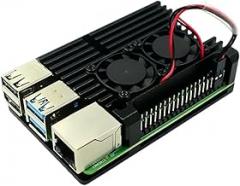 Aluminum Case Alloy Armor with Cooling Heatsink Dual Fan for 4 Model B New 2025 Arrival High Reliable Electronic Component, Precision, Stable Performance