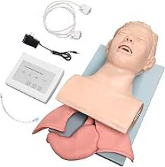 Teaching Model,Electronic Trainer, Oral Nasal Manikin Trainer, Silicone Airway Tracheal Management Trainer, Training Simulator Teaching Model