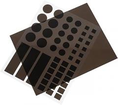 Uonlytech 2Pcs Light Blocking Stickers Light Dimming LED Covers for Routers Tvs and Electronics High Performance Blackout Tape for Enhanced Sleep Environment