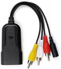 Composite to HDMI Converter, HDMI, RCA AV to HDMI Support 1080P with DC Power Cable, for PS One, PS2, PS3, WII, WII U and SEGA Video Games Video Converter