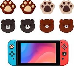 Pack of 8 Soft Silicone Joystick Caps for Switch