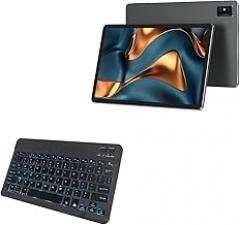 BoxWave Keyboard Compatible with Vastking Kingpad S20 (14.1 in) - SlimKeys Bluetooth Keyboard - with Backlight, Portable Slim LED 7 Colors - Jet Black